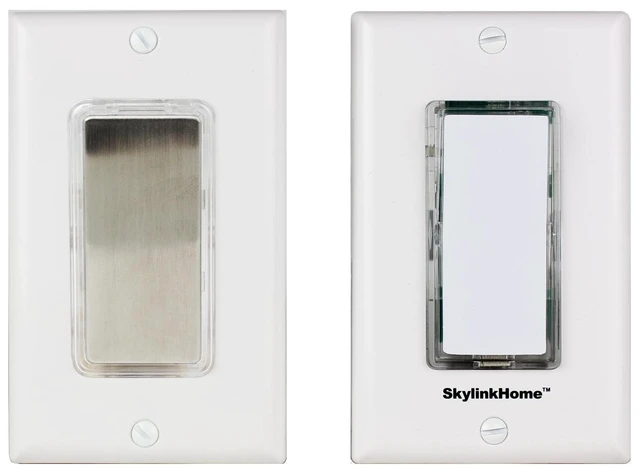 Main image of SK-7A Wireless DIY 3-Way Dimmable On Off Anywhere Lighting Home Control Dimmer Wall Switch Set with Snap On Cover, no neutral wire required.