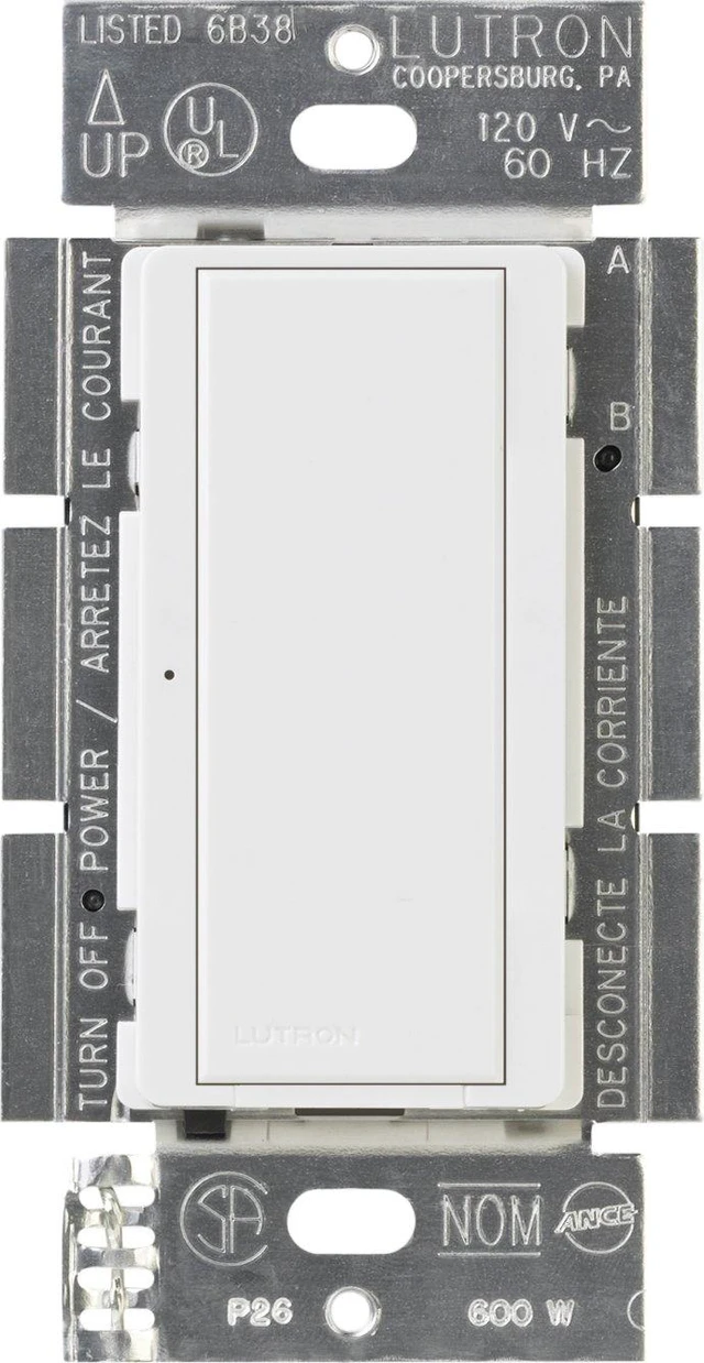 Main image of Lutron Maestro Digital Switch, 8A Single Pole/Multi Location, MA-S8AM-WH, White