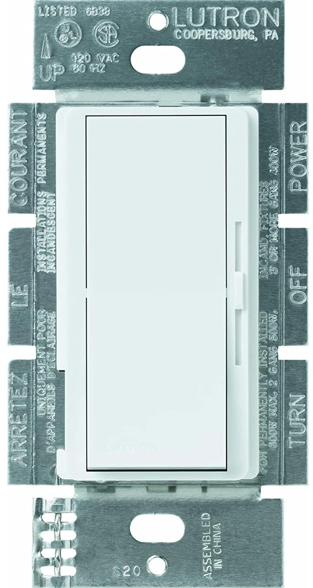 Main image of Lutron Diva Electronic Low Voltage Dimmer | 300-Watt, Single-Pole or 3-Way | DVELV-303P-WH, White