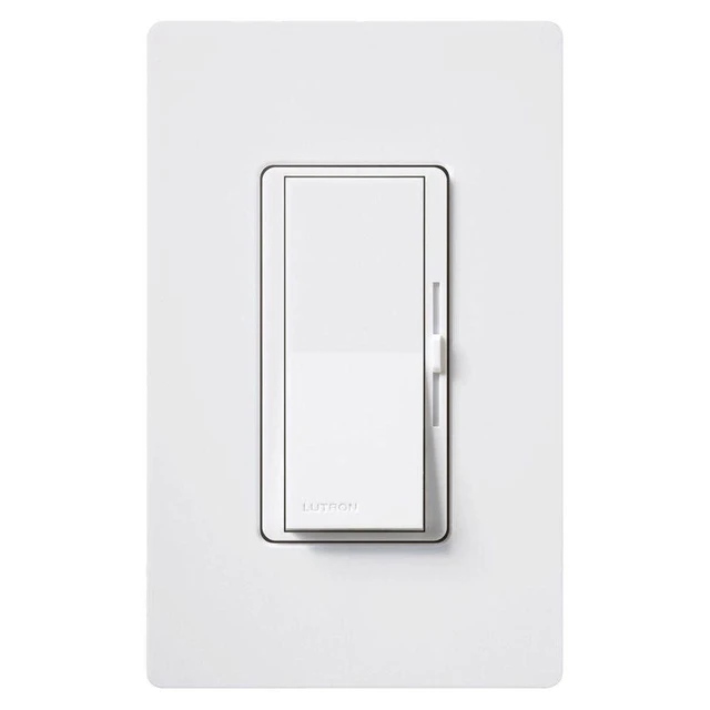 Alt view image 5 of 5 - Lutron Diva Electronic Low Voltage Dimmer | 300-Watt, Single-Pole or 3-Way | DVELV-303P-WH, White