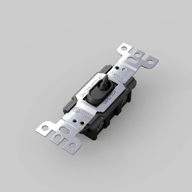 Main image of Buster and Punch On Off Light Switch Dimmer Switch, 1-Way, LED, Incandescent, UL Certified, Retractive, Multipoint, Multiple Options (1-Way Toggle)