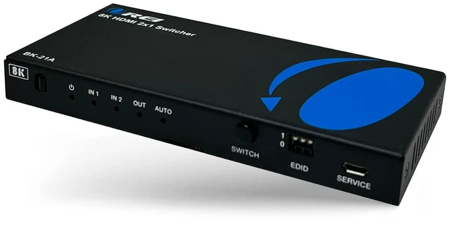 Main image of OREI 8K HDMI 2.1 2-Port Switch with Audio Extractor 48 Gbps, 8K@60Hz, EDID | hdmi switch with audio extractor, hdmi 2 in 1 out, Audio Out, HDCP 2.3, Gaming & Streaming, IR Remote, Plug & Play