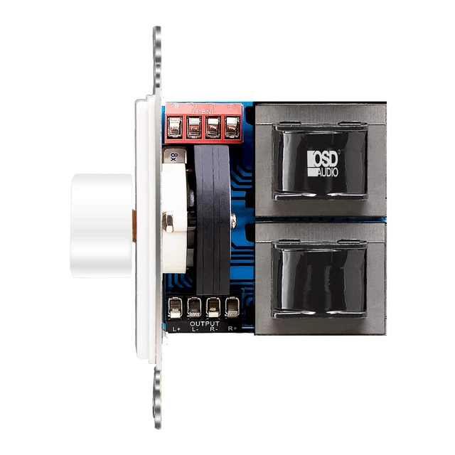 Alt view image 3 of 6 - OSD Audio 100W in Wall Volume Control Impedance Matching for Home Speakers, Rotary Knob White SVC100