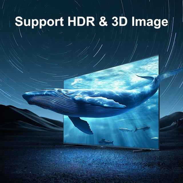 Alt view image 7 of 7 - Y.D.F 8K 2 Way HDMI Switcher + 1 RCA to HDMI Converter(2 in 1) Support 4K@120Hz HDR10+ HDCP 2.3 HDMI 2.1 Switch 4:3/16:9 Switching for N64 NGC Wii PS2/3/4/5/ Switch
