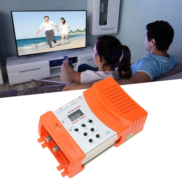 Alt view image 4 of 7 - Cunyuer RF Modulator HDMI Modulator for PAL NTSC Format, AV to RF Coaxial Converter, w/Antenna in/Out & Channel Switch, HDMI to RF, for Home TV, HDTV Tuner, Game Console PS3 AC 90240V