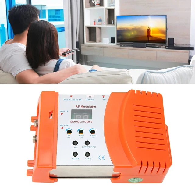Alt view image 5 of 7 - Cunyuer RF Modulator HDMI Modulator for PAL NTSC Format, AV to RF Coaxial Converter, w/Antenna in/Out & Channel Switch, HDMI to RF, for Home TV, HDTV Tuner, Game Console PS3 AC 90240V