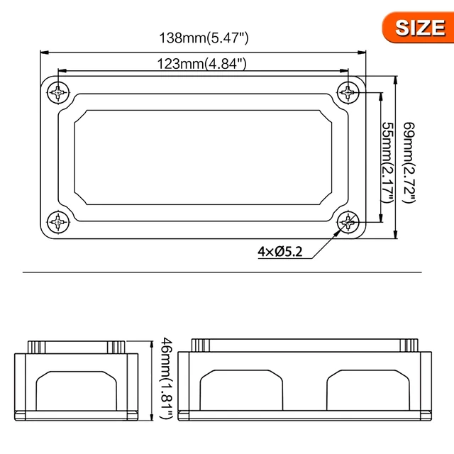 Alt view image 6 of 7 - AMOMD 2pcs 300A Bus Bar Brass Power Distribution Block 4 3/8 inch (M10) Studs Busbar Positive Negative Ground Terminal Block Junction Block Buss Bar with Cover for Marine Car RV Boat Solar