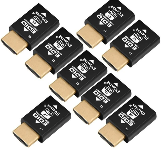 Main image of EVanlak Mini HDMI EDID Emulator Passthrough - 1080p to 4K@60Hz | Compact Design | Supports HDMI Switches, Extenders, AV Receivers, Video Splitters-8pc