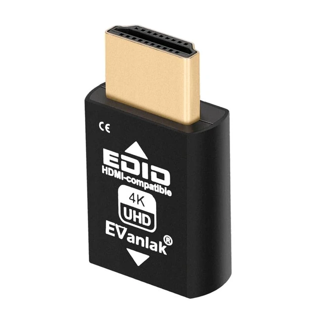 Alt view image 2 of 6 - EVanlak Mini HDMI EDID Emulator Passthrough - 1080p to 4K@60Hz | Compact Design | Supports HDMI Switches, Extenders, AV Receivers, Video Splitters-8pc