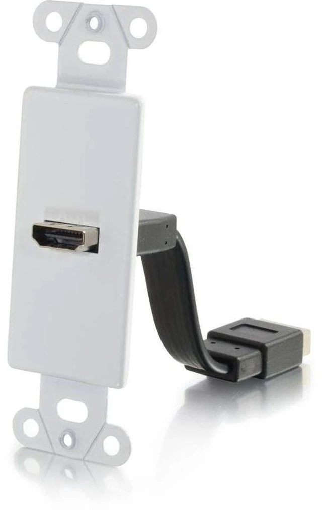 Main image of C2G Legrand HDMI/VGA Wall Plate, Brushed Aluminum Pass Through Wall Plate, Single Gang Wall Plate, Computer Wall Plate, 1 Count, C2G 41013