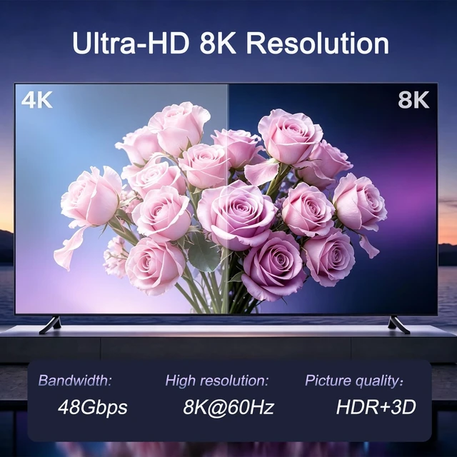 Alt view image 4 of 7 - HDMI 2.1 Switch, HDMI Switcher 5 in 1 Out 8K@60Hz 4K@240Hz HDMI 2.1 Switcher Selector with Remote Support CEC 3D HDR HDCP2.3 Dolby Vision/Atmos for PS5/4 Xbox Nintendo Switch Fire Stick
