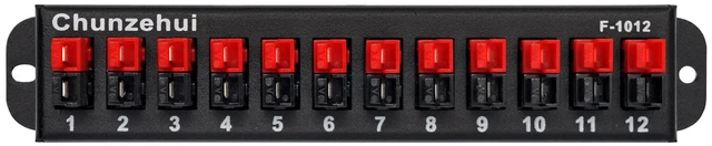Main image of Chunzehui F-1012 12-Position 45A Electrical Power Distribution Block Module, Connector Power Splitter Distributor Source Strip