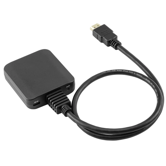 Alt view image 3 of 3 - 8K HDMI 2.1 Splitter 1 in 2 Out with Pigtail Cable, 48Gbps High-Speed HDMI Switch Box Supports 8K@60Hz, 3D, HDR, 12-Bit Deep Color, HDCP2.3, Compatible with Laptop/PC/TV/Projector