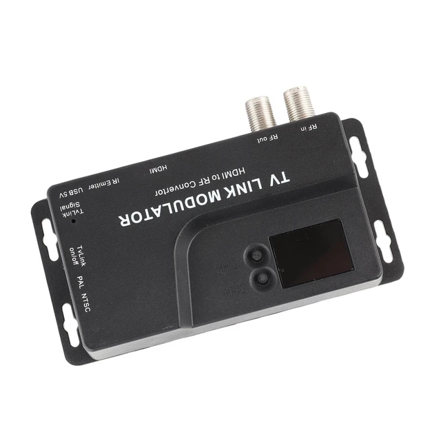 Alt view image 6 of 7 - Diyeeni HDMI to RF Modulator, F Female Connectors | RF Modulator for TV, VHF UHF AV to RF Coaxial Converter, Support for DVD Bule-ray Players TV PAL NTSC Format