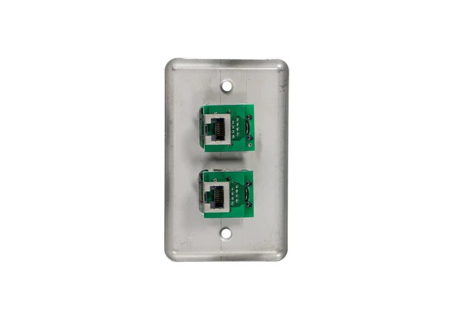Alt view image 2 of 2 - Elite Core Duplex Wall Plate w/2 Tactical Ethernet Connections D-2-2E