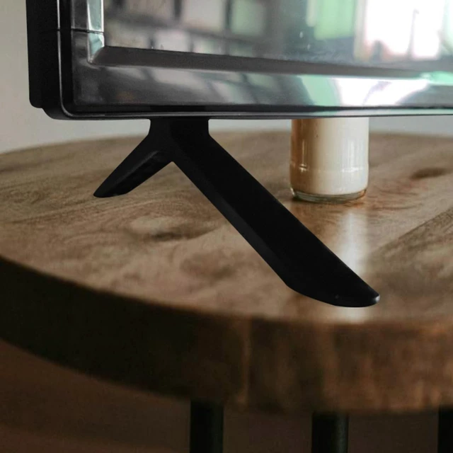 Alt view image 4 of 7 - SHINEOFI Universal TV Stand Legs with Screws 32inch Tabletop TV Stand Mount Legs Replacement for Smart Tvs TV Pedestal Base for Living Room Bedroom