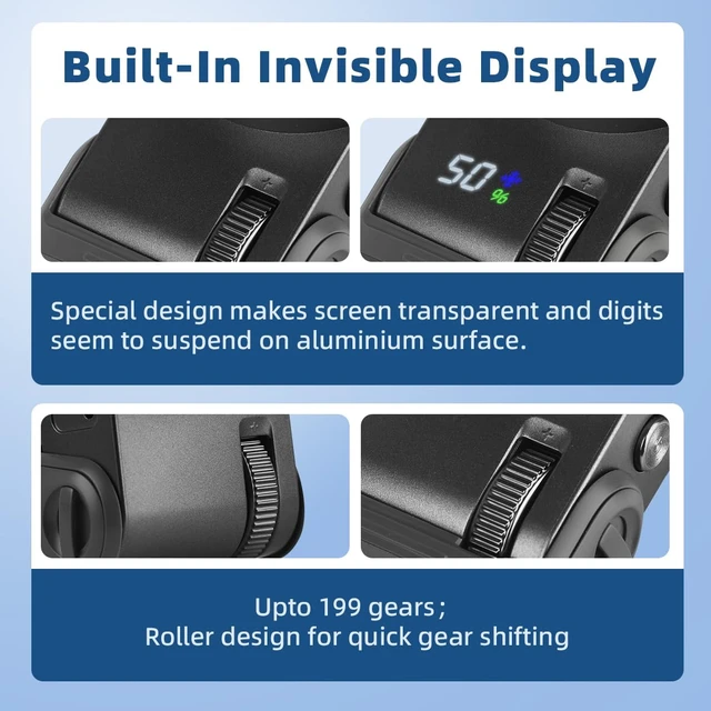Alt view image 5 of 7 - Cynotave Handheld Fan (Matte Silver-White (Aluminium))
