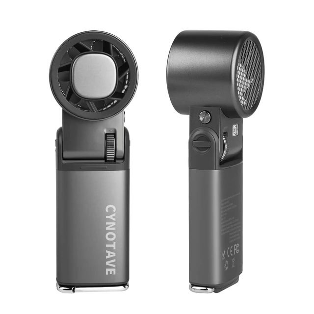 Alt view image 7 of 7 - Cynotave Handheld Fan (Matte Silver-White (Aluminium))
