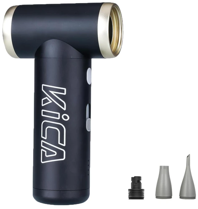 Main image of KiCA JetFan 2S Electric Air Duster, 117,000RPM Blower, Black | Powerful electric blower with rechargeable battery, metal construction and versatile use for keyboards, cars and camping