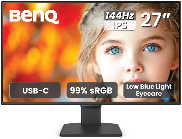 Main image of BenQ GW2790C 27" IPS Computer Montior 1080P FHD 144Hz Game-Ready, Home Office, USB-C, Visual Optimizer, Flicker-Free, Low Blue Light, Ultra Slim Bezel, TUV-Certified, Eye-CareU