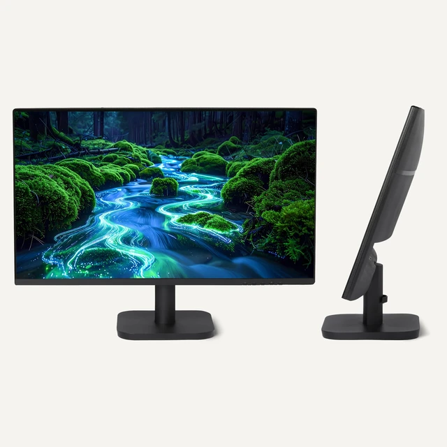 Alt view image 5 of 5 - Amazon Basics 27-inch Computer Monitor, 120 Hz, 1080P, IPS, HDMI, DisplayPort, VESA Compatible for Office, Home