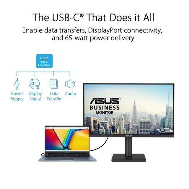 Alt view image 2 of 7 - ASUS VA249QG 24 Inch 1080P 120Hz Eye Care Gaming Monitor, HDMI, DisplayPort | IPS, Full HD, 99% sRGB, VGA, Frameless, Adaptive-Sync, 1ms, Speakers, Low Blue Light, Flicker Free, VESA Wall Mount