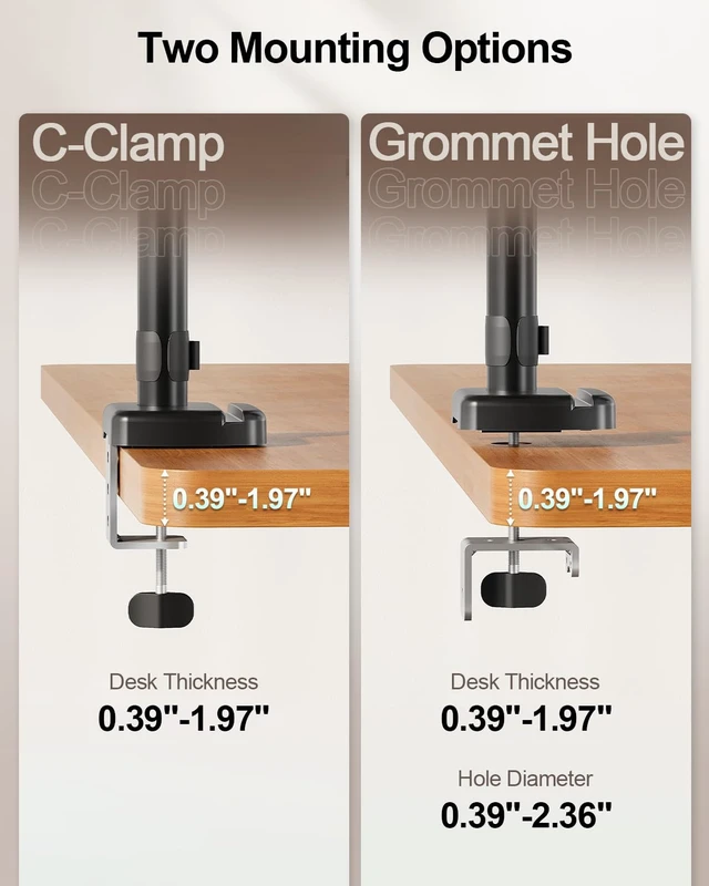 Alt view image 7 of 7 - MOUNT PRO Dual Monitor and Laptop Mount for Max 27" Monitors & 17" Laptop | 3-in-1 Adjustable Laptop and Monitor Desk Mount Holds up to 19.8lbs, VESA 75x75mm/100x100mm, Egonomic Setup for Home Office