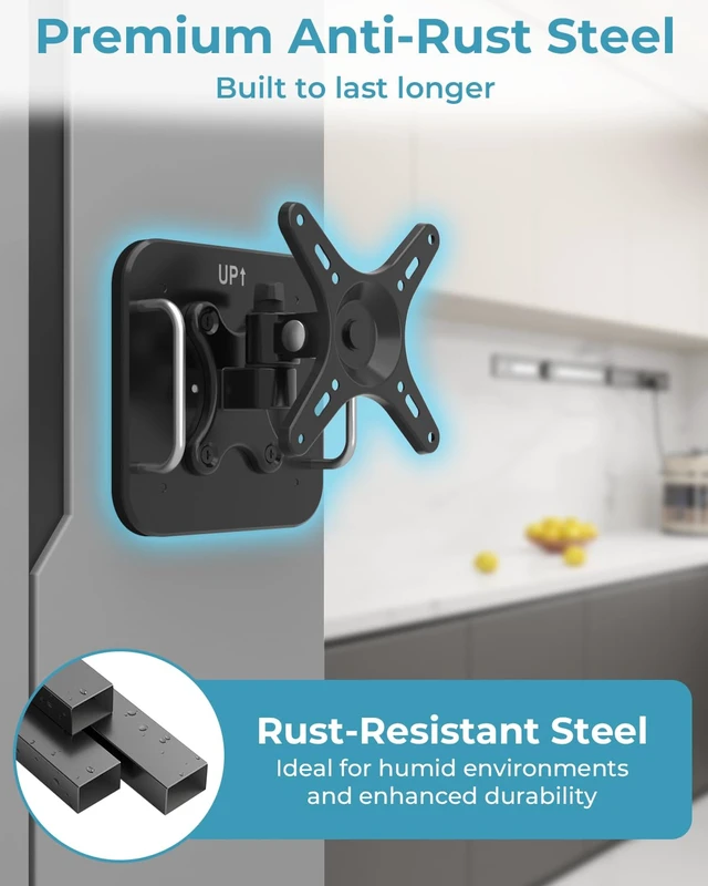 Alt view image 6 of 7 - Magnetic Monitor Mount for 13"to 34Screen Adjustable 360° Rotate Monitor Holder for Metal Surface with Handle Hold Up to 22LBS 75x75 or 100x100 VESA Screen Mounting Bracket for Metal Cabinet, Fridge