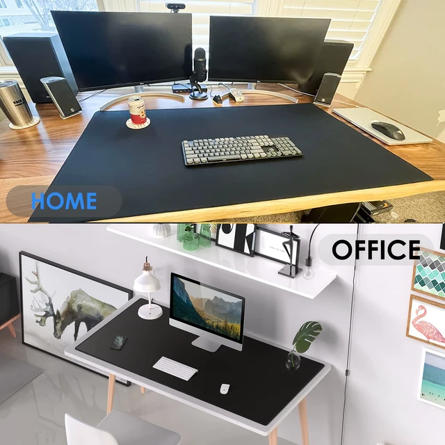 Alt view image 7 of 7 - KTRIO Oversized Gaming Mouse Pad Desk Mat for Gamer, 47.3" x 23.6", Black | Full Desk Coverage, Superior Micro-Weave Cloth, Non-Slip Rubber Base, Durable Stitched Edges, Water-Resistant Coating