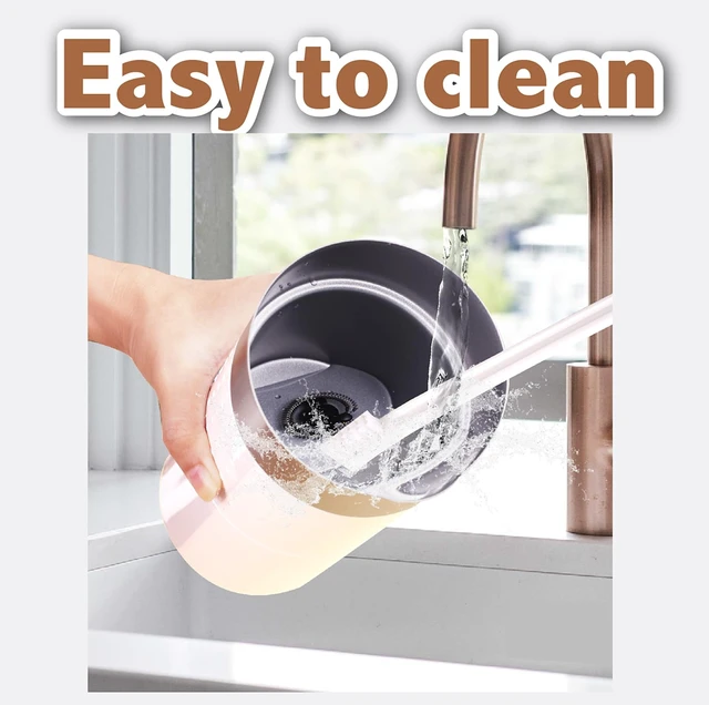 Alt view image 5 of 7 - 4 in 1 Milk FrotherElectric Milk Frother and Steamer 300mlFast Frothing | Stainless Steel Inner,Automatic Hot& Cold Foam Maker and Milk Warmer For Latte, Cappuccinos, MacchiatoWhite