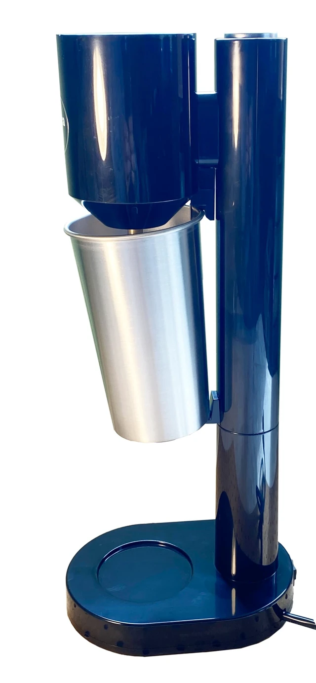 Alt view image 4 of 7 - New DiFora ENA Drink Mixer, Milkfrother, Milkshake Maker, 100W., 120V., Two Speeds, Large Stainless Steel Cup, Black