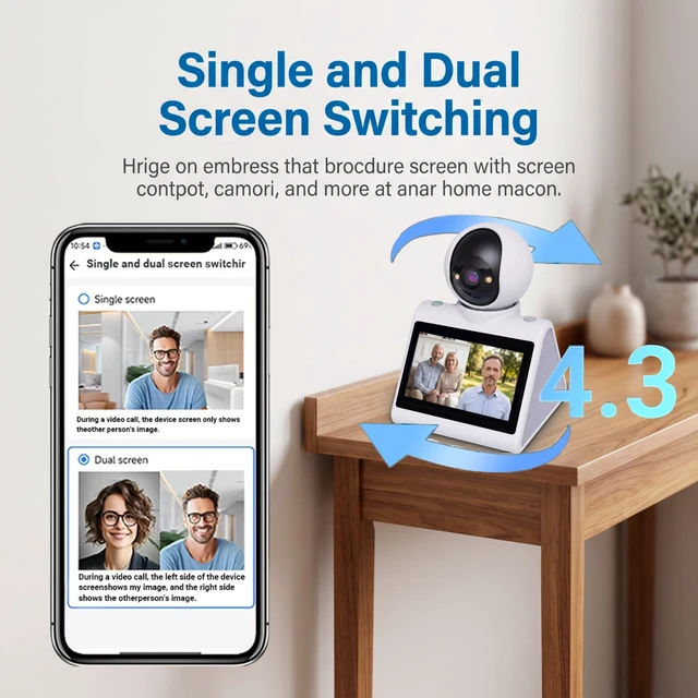 Alt view image 5 of 7 - Two Way Video Camera,pet Dog Nanny Camera,Home Security Dome Camera | Monitor for Baby/Elder/Nanny/Dog/Cat/Pet with Phone App,Pan Tilt Indoor Cameras, IR Night Vision,Video Call 1080P Pet Camera