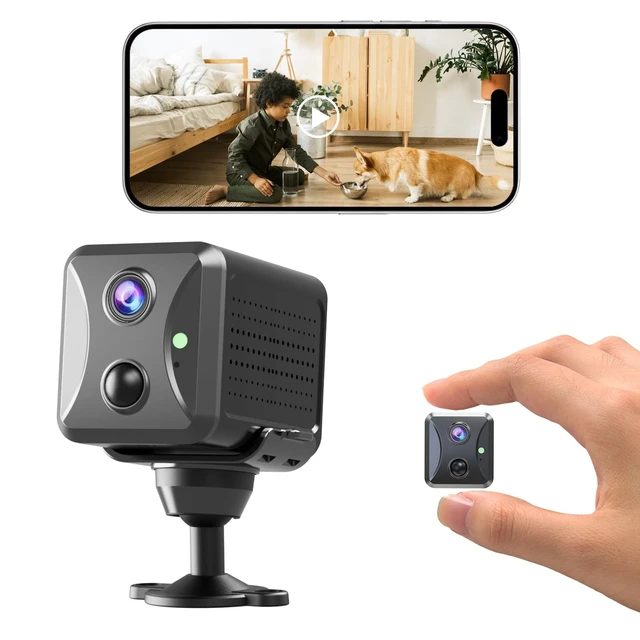 Alt view image 2 of 7 - PABXTATU 4G LTE Hidden Spy Camera, Cellular Security Cameras Wireless Indoor with 4G SIM Card (No WiFi) with Motion Detection, Night Vision, 2-Way Talk & Siren, Phone App Remote Control