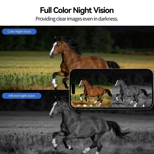 Alt view image 7 of 7 - 4G LTE Cellular AOV Solar Security Camera Outdoor: Subscription Required | No Wi-Fi Solar Powered Camera, 24/7 Recording, 3K Color Night Vision, 360° Live View, PIR Motion Sensor, Built-in SIM Card