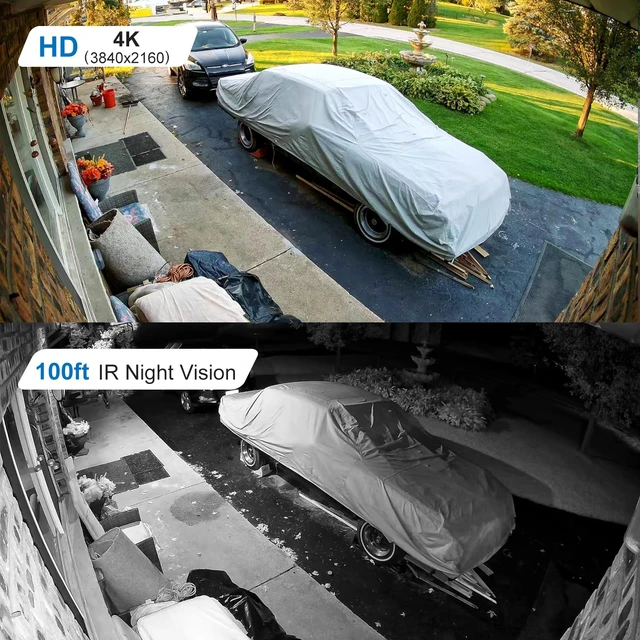Alt view image 2 of 7 - UNILOOK 4K 8MP PoE IP Dome Camera, IP Security Camera Outdoor Indoor | AI Human Vehicle Detection, 100ft Night Vision, Built-in microphone, IP66, IK10, 2.8mm Wide Angle Lens, NDAA Complaint