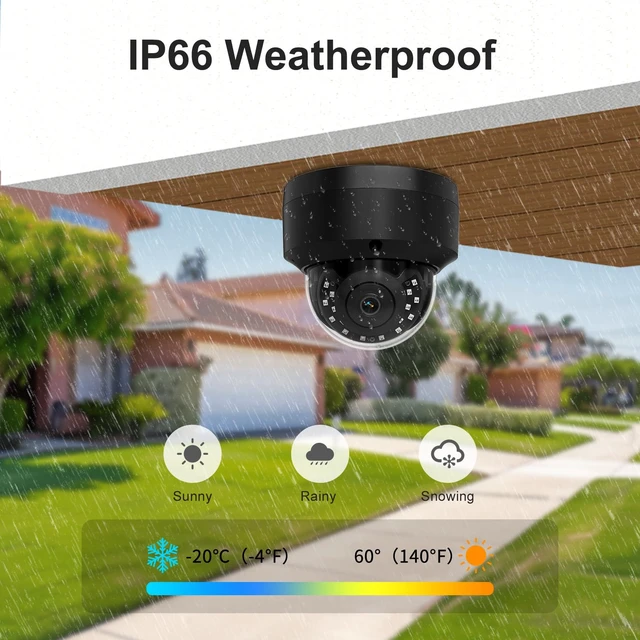 Alt view image 7 of 7 - UNILOOK 4K 8MP PoE IP Dome Camera, IP Security Camera Outdoor Indoor | AI Human Vehicle Detection, 100ft Night Vision, Built-in microphone, IP66, IK10, 2.8mm Wide Angle Lens, NDAA Complaint