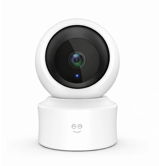 Main image of Geeni Scope Ultra 2K 360° Smart Indoor Camera, Auto-Tracking, 1440p HD | 360-degree auto-tracking motion detection, dual band Wi-Fi, Alexa & app control, wall mountable, white