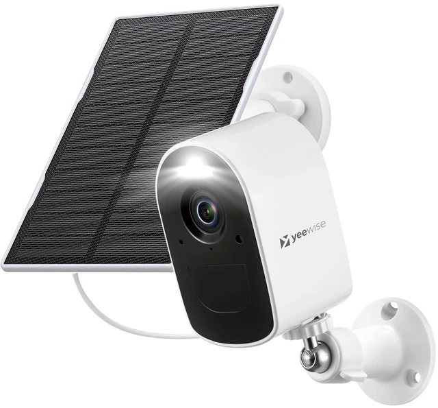 Main image of yeewise Solar Security Camera Wireless Outdoor, 2K QHD Home Security System | Add-on Cam, 2.4&5GHz WiFi, Color Night Vision, WiFi-6, Local Storage, IP66 Weatherproof, No Monthly Fees
