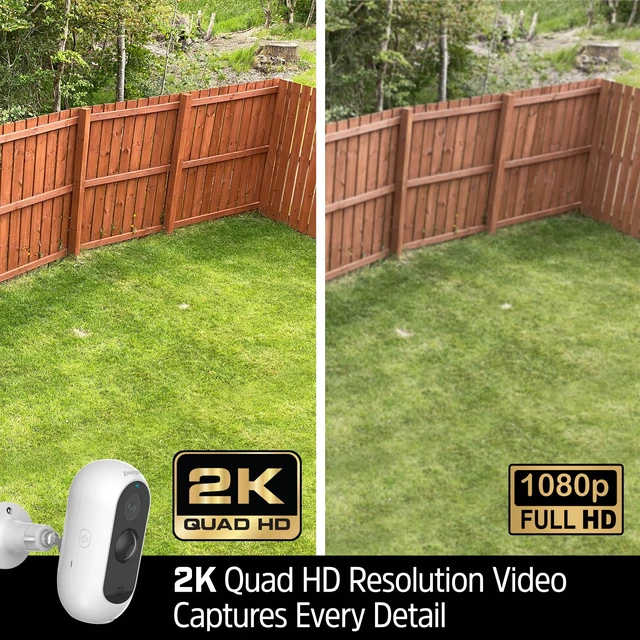 Alt view image 3 of 7 - Energizer Smart 2K Outdoor Battery Security Camera, Wireless, Rechargeable, Weather-Resistant, Live View, 2-Way Audio, Night Vision, Motion Alerts, Hub-Free Wi-Fi, Remote Access, Records Video/Audio