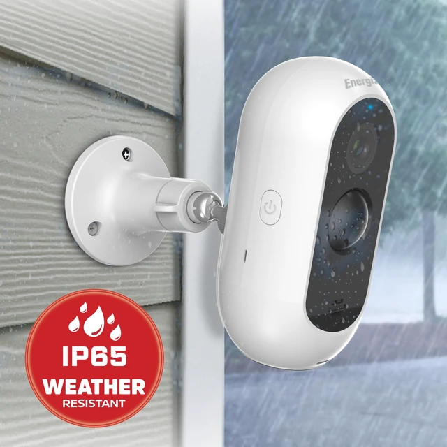 Alt view image 6 of 7 - Energizer Smart 2K Outdoor Battery Security Camera, Wireless, Rechargeable, Weather-Resistant, Live View, 2-Way Audio, Night Vision, Motion Alerts, Hub-Free Wi-Fi, Remote Access, Records Video/Audio