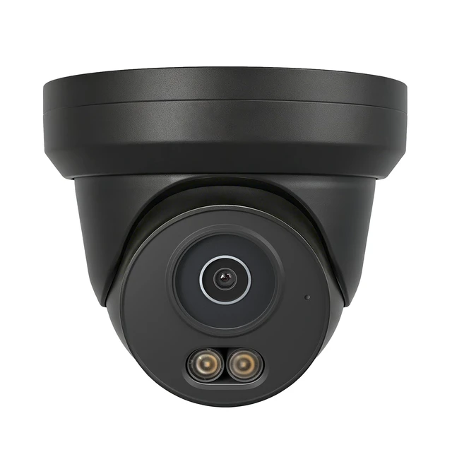 Main image of UNILOOK 4MP PoE IP Camera, Wired Turret Security IP Camera Outdoor | 100FT Smart Dual Light Color Night Vision, AI Human Motion Detection, Built-in Mic, IP66, 2.8mm, Full Metal, NDAA (Black)