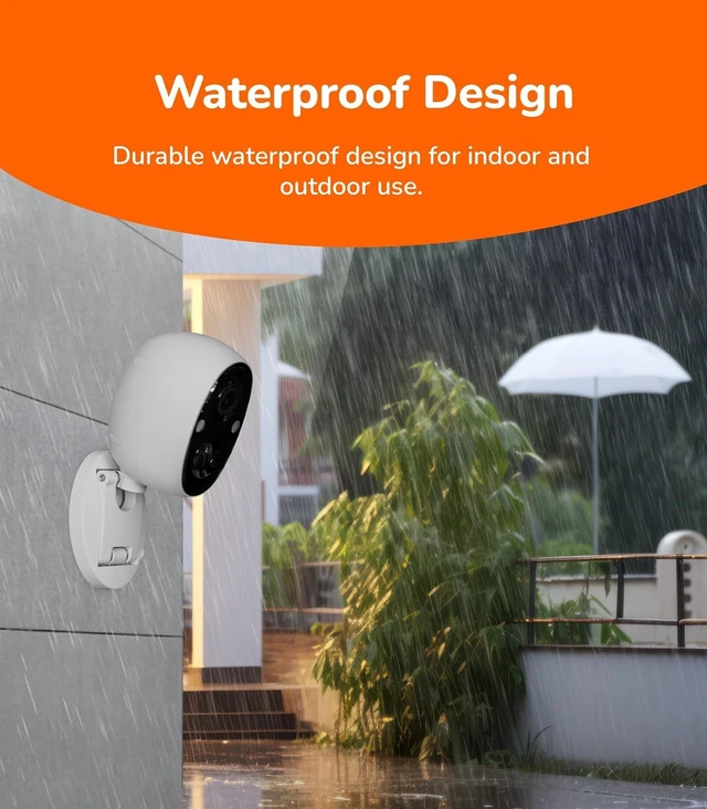 Alt view image 7 of 7 - SensForge 2.5K Indoor Outdoor Battery Camera Lite, Dual-Band WiFi, Smart AI Human & Pet Detection, microSD Card Compatible, Spotlight Color Night Vision, Magnetic Mount, Optional AI + Storage Upgrade