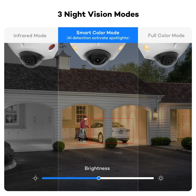 Alt view image 4 of 6 - ONWOTE 5MP 122° PoE IP Security Camera Wired, 2 Way Talk, IK10 Vandal Proof | Capture Video Audio, Smart Color Night, Commercial Indoor/Outdoor, Home/Business, AI Detection, Only Work with ONWOTE NVRs