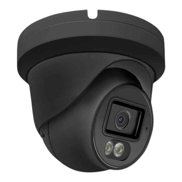 Alt view image 2 of 3 - Auview 4K PoE Security Camera, 8MP IP Turret Dome, Big Sensor, Built-in Microphone, Smart Dual-Light Color Night Vision, IP67 Outdoor/Indoor, NDAA Compliant, ONVIF Compatible (Black)