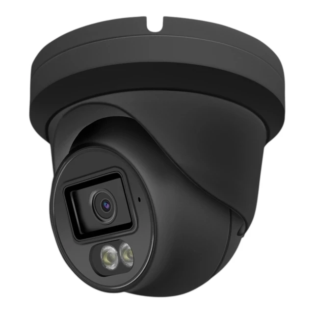 Alt view image 3 of 3 - Auview 4K PoE Security Camera, 8MP IP Turret Dome, Big Sensor, Built-in Microphone, Smart Dual-Light Color Night Vision, IP67 Outdoor/Indoor, NDAA Compliant, ONVIF Compatible (Black)