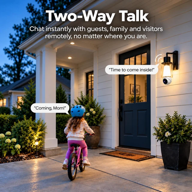 Alt view image 6 of 7 - Light Bulb Security Cameras Outdoor Wireless, 2K HD 360° PTZ Bulb Cam with 1000lm Porch Light, 5G&2.4G WiFi Lightbulb Cameras for Home Security with Color Night Vision, Motion Detection, 2-Way Talk