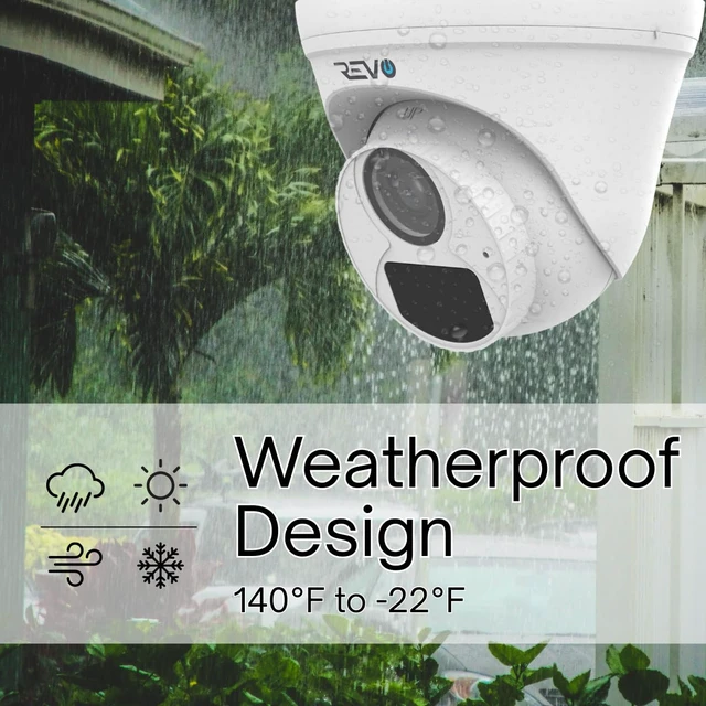 Alt view image 2 of 2 - REVO Hybrid 4 in 1 1080p Indoor/Outdoor IR Turret Camera with 60ft pre-Made BNC Cable