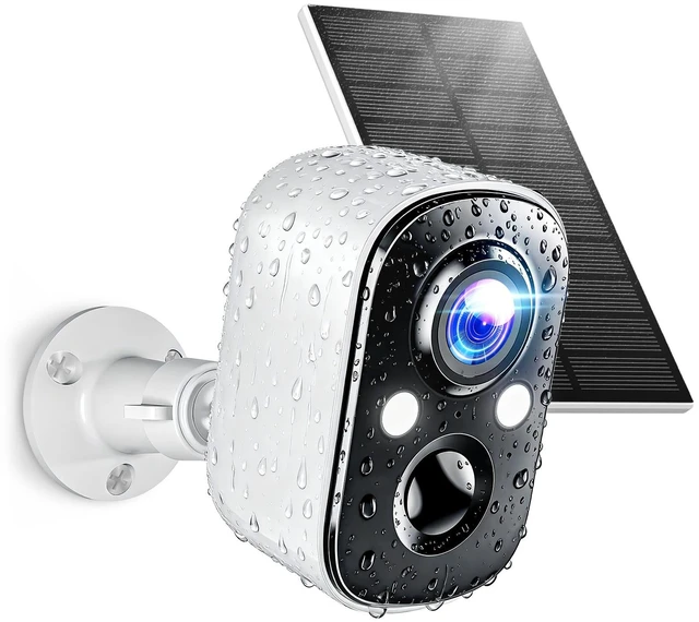 Main image of Techage 2K Solar Security Cameras Wireless Outdoor with AI Motion Detection | Battery Powered WiFi Cameras for Home Securit ,Color Night Vision, 2-Way Talk, IP66 Waterproof, Cloud/SD Storage