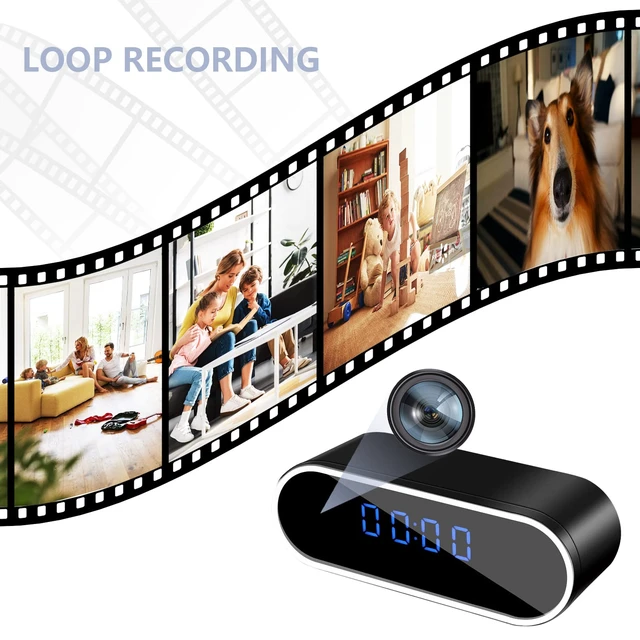 Alt view image 4 of 7 - WiFi Clock Hidden Camera 1080P HD Spy Camera Wireless Nanny Cam, No Audio | Indoor Security Camera with Motion Detection, Night Vision, APP Remote Viewing, Mini Camera for Home/Office/Pets
