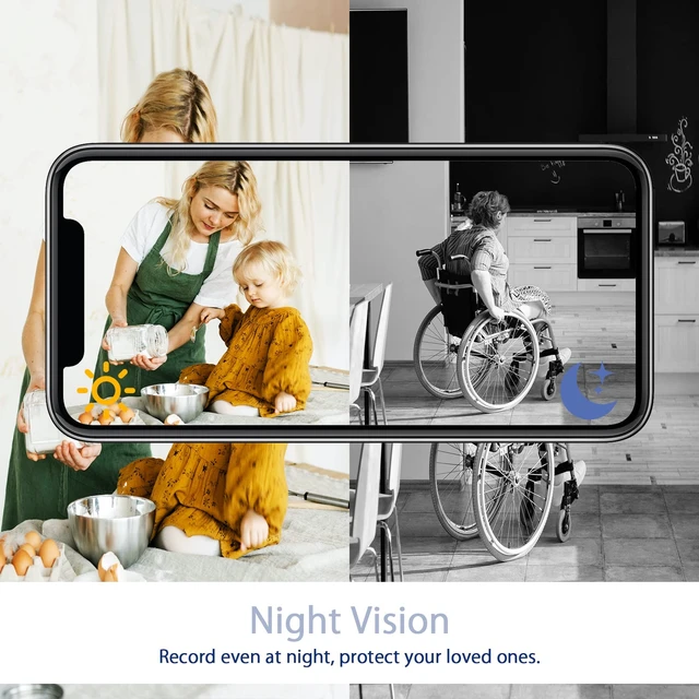 Alt view image 5 of 7 - WiFi Clock Hidden Camera 1080P HD Spy Camera Wireless Nanny Cam, No Audio | Indoor Security Camera with Motion Detection, Night Vision, APP Remote Viewing, Mini Camera for Home/Office/Pets
